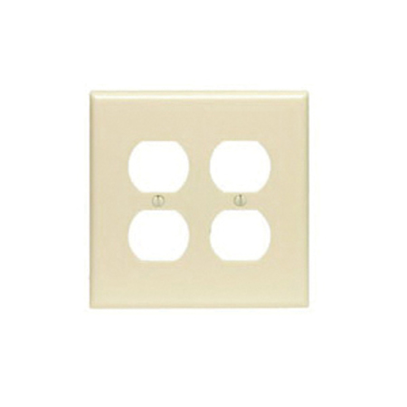 LEVITON Wallplates Mid Nyl 2G Dup-I PJ82-I